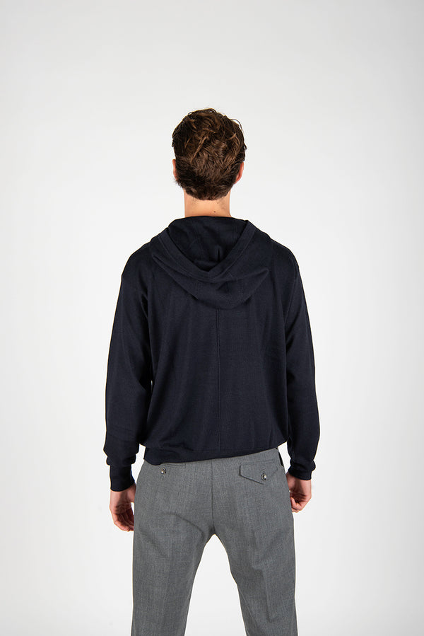 maglia CAPPUCCIO blu