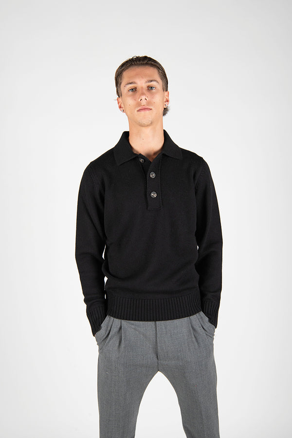 maglia POLO C/BOT.nero
