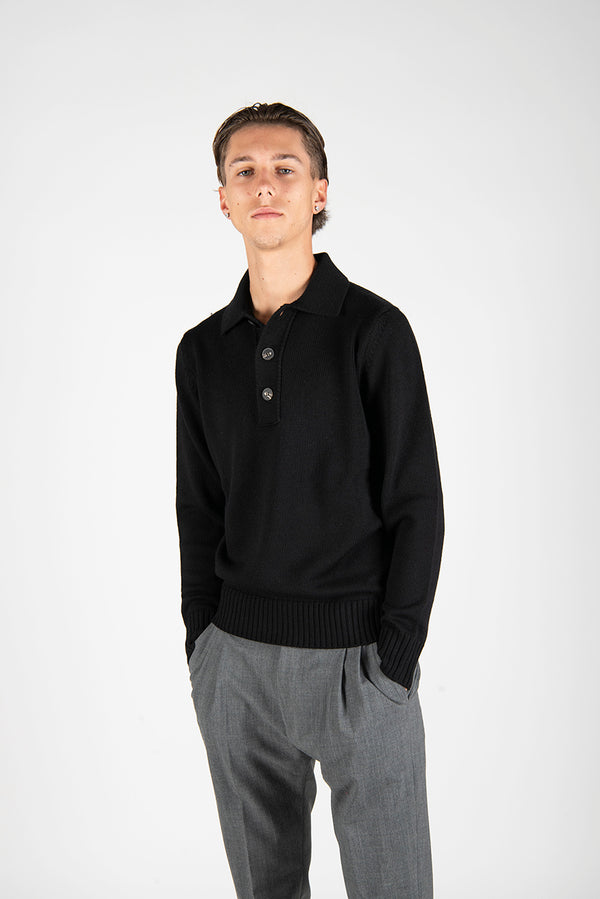 maglia POLO C/BOT.nero
