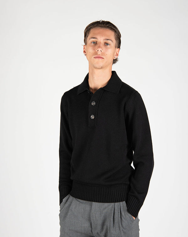 maglia POLO C/BOT.nero