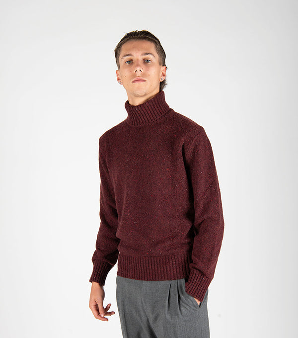 maglia DOLCEVITA BOTTONATO merlot