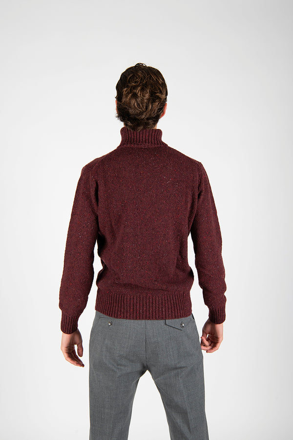 maglia DOLCEVITA BOTTONATO merlot