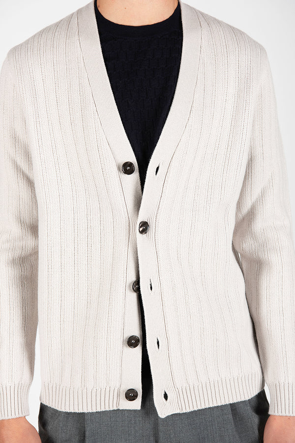 maglia CARDIGAN COSTE ghiaccio