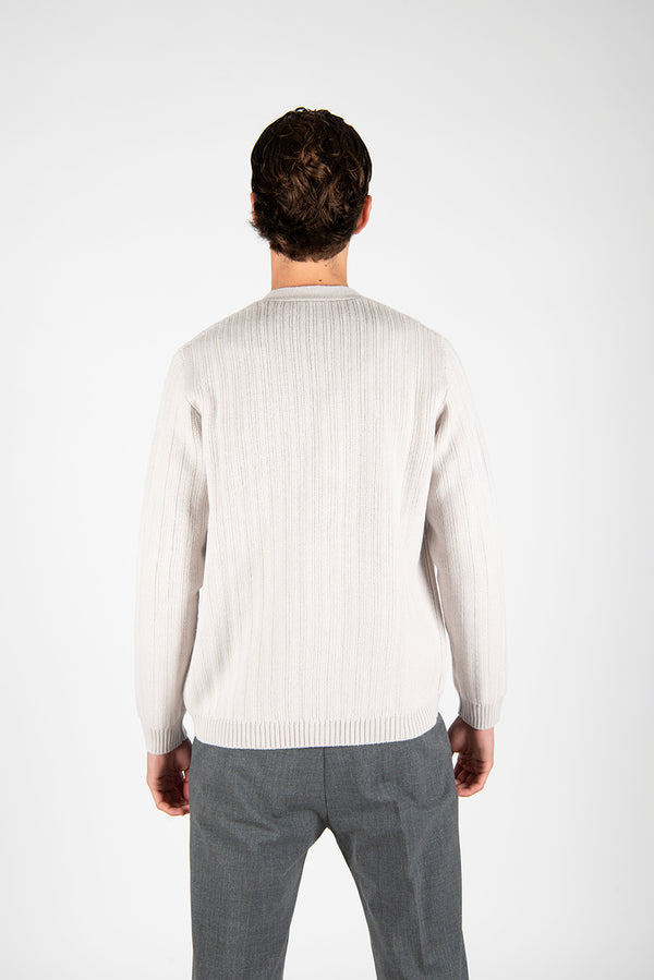 maglia CARDIGAN COSTE ghiaccio