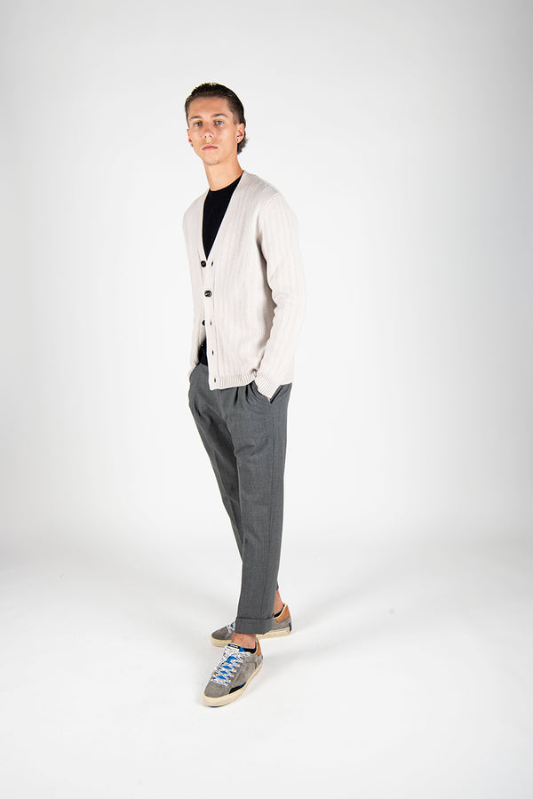 maglia CARDIGAN COSTE ghiaccio