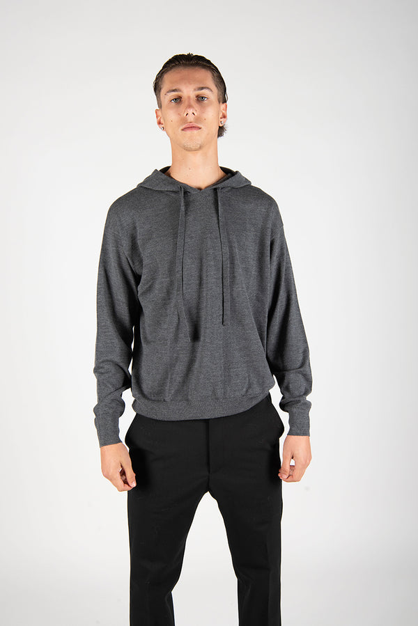 maglia CAPPUCCIO grigio