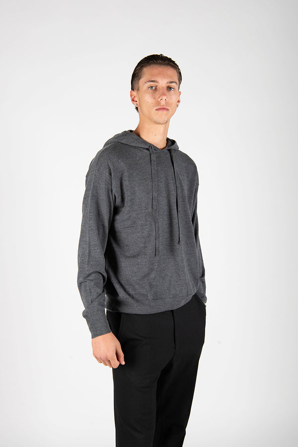 maglia CAPPUCCIO grigio