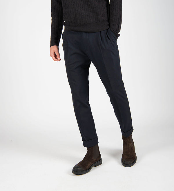 pantalone DOPPIA PENCE blu