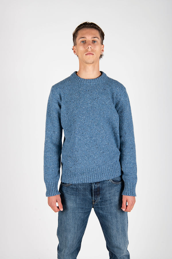 maglia BOTTONATO blu mare