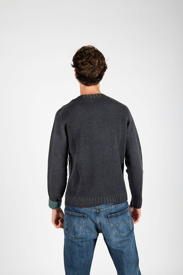 maglia BRADLEY antracite/verde