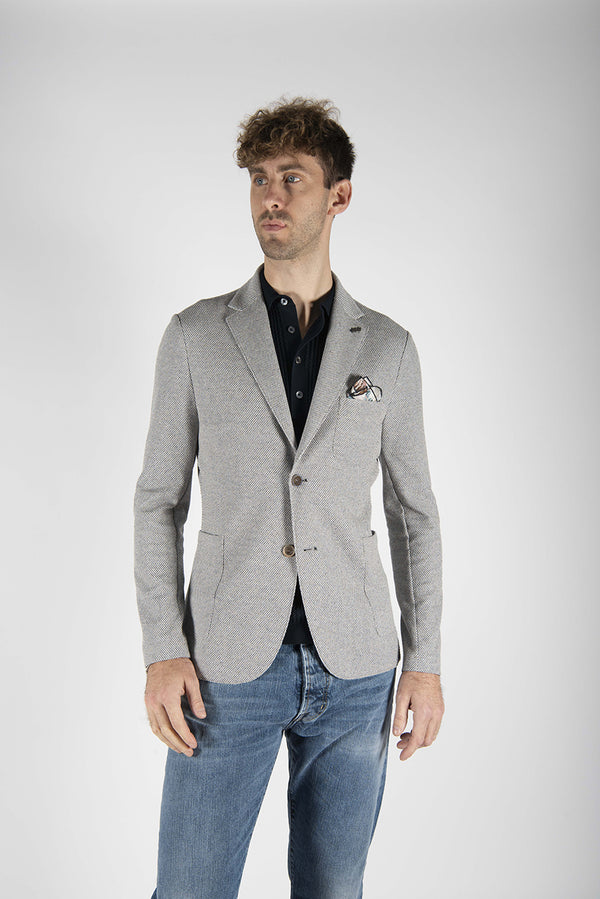 giacca PICK462 bianco/blu