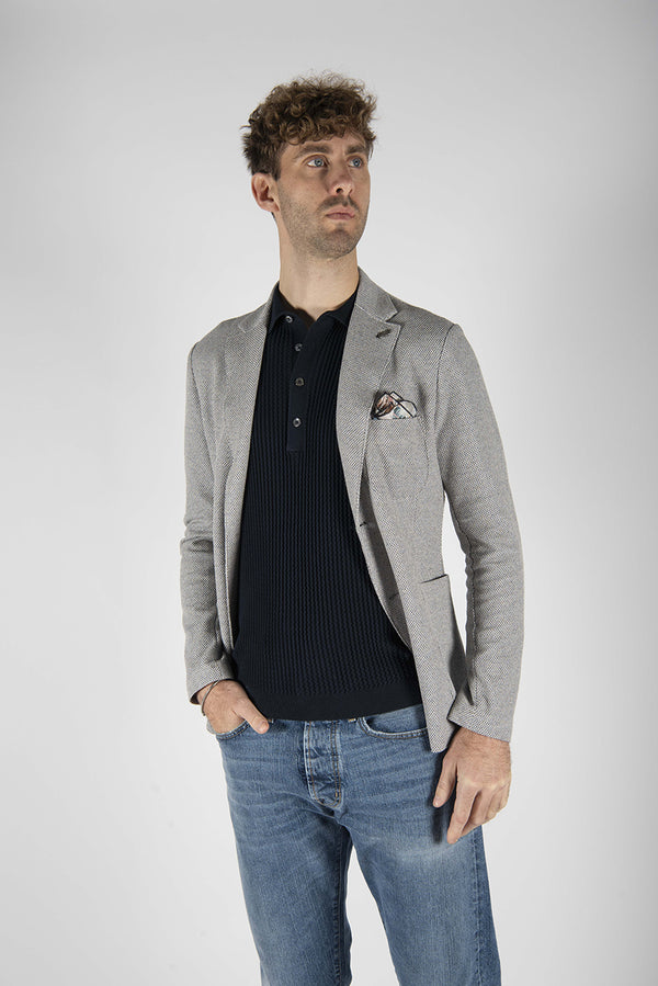 giacca PICK462 bianco/blu
