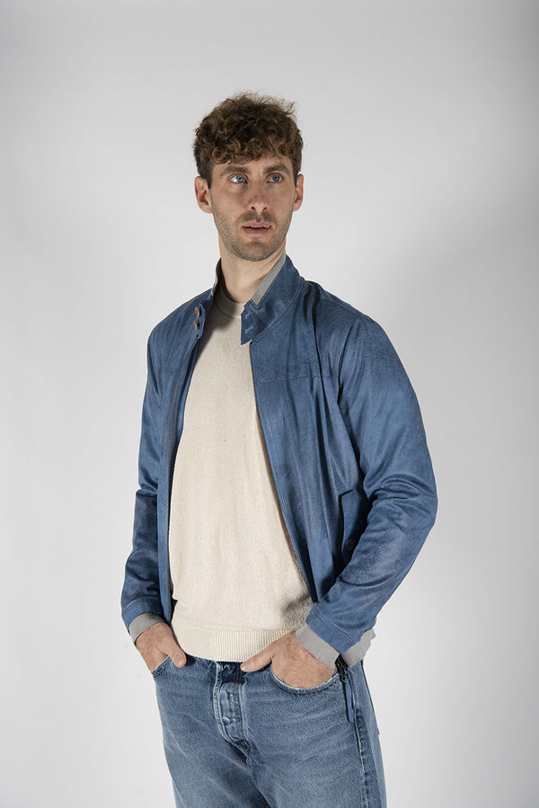 giubbino BIKERS azzurro