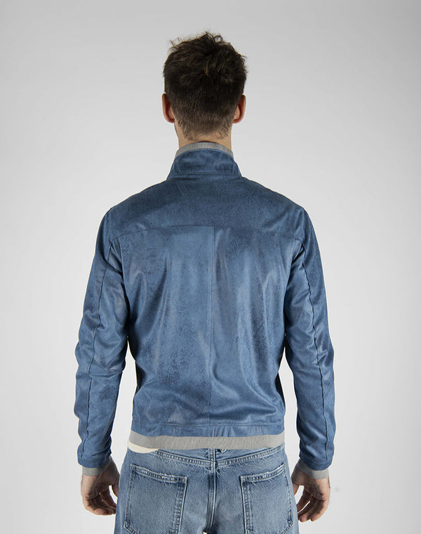 giubbino BIKERS azzurro