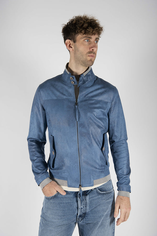 giubbino BIKERS azzurro