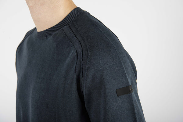 maglia TECHNO WASH ROUND ultramarine blu