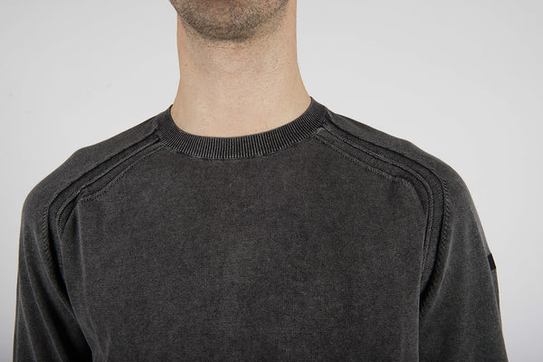 maglia TECHNO WASH ROUND blu black