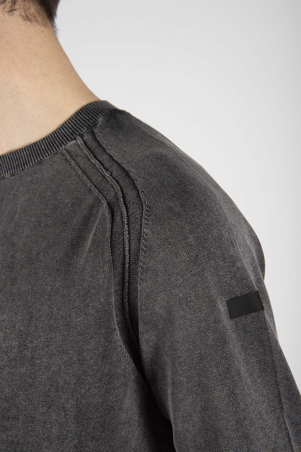 maglia TECHNO WASH ROUND blu black