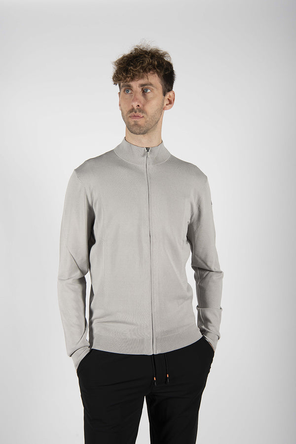 maglia MAXELL FULL ZIP grigio