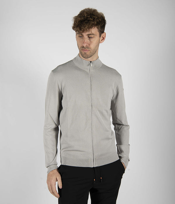 maglia MAXELL FULL ZIP grigio