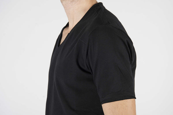 t-shirt TAGLIO V nero