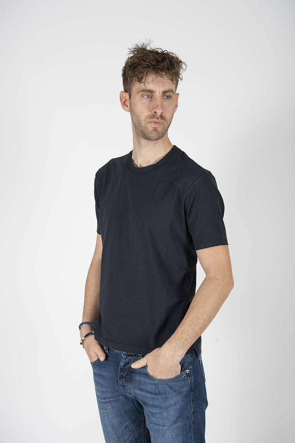 t-shirt TAGLIO blu