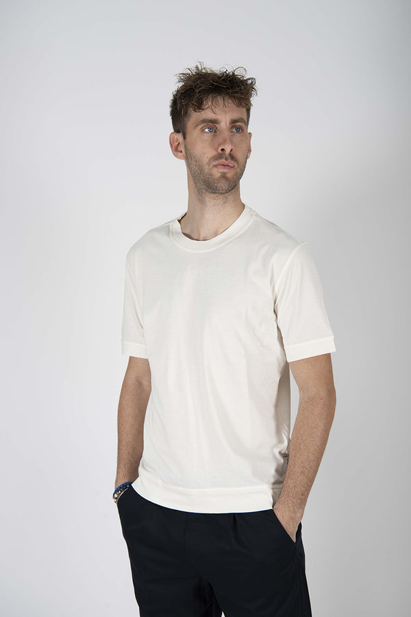t-shirt JERSEY bianco