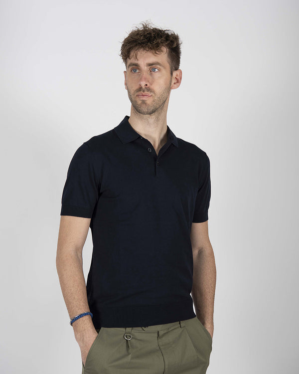 polo BASICA blu