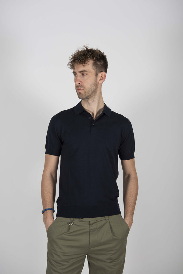 polo BASICA blu