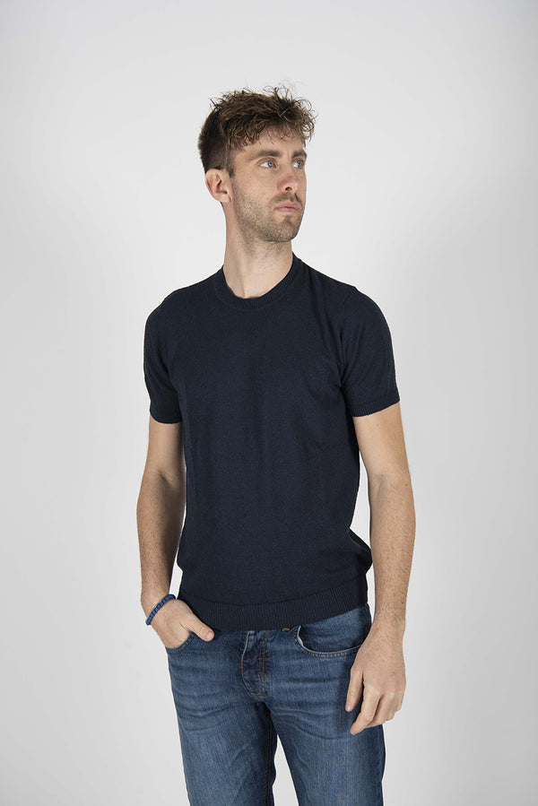 maglia SPUGNA M/C blu