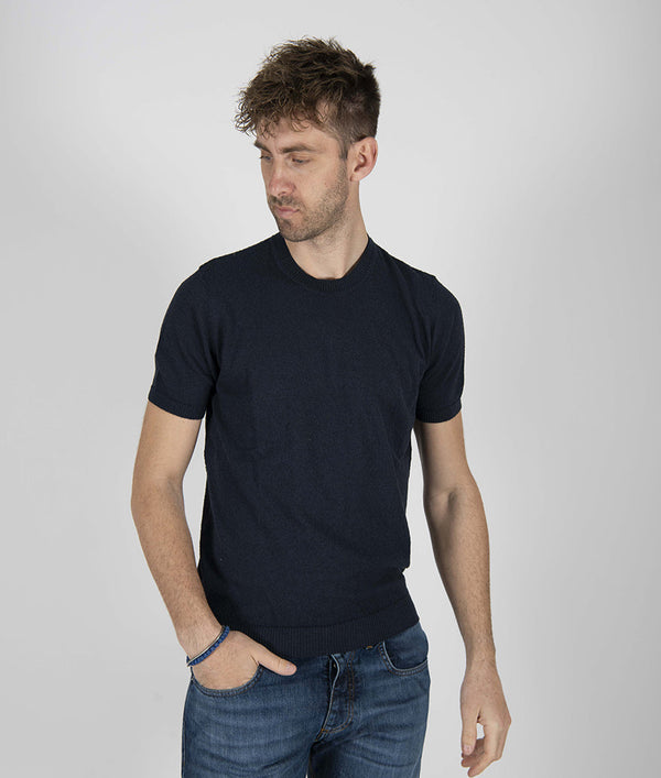 maglia SPUGNA M/C blu