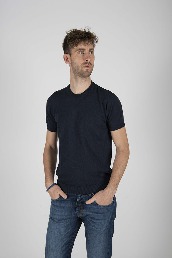 maglia SPUGNA M/C blu