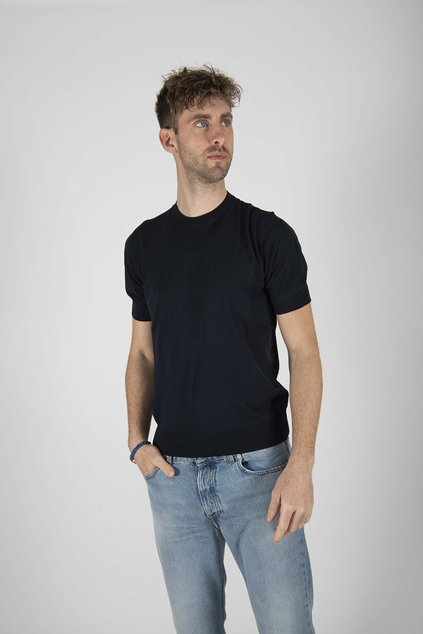 maglia BASICA M/C blu