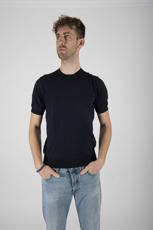 maglia BASICA M/C blu
