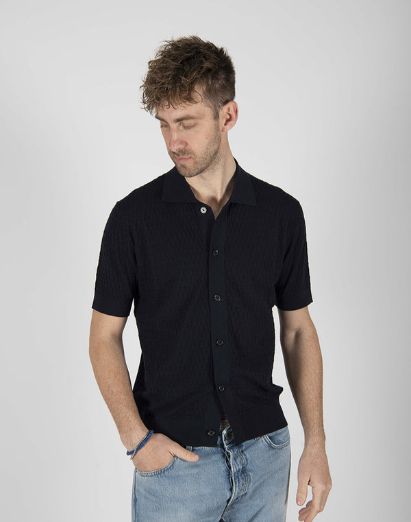 maglia CAMICIA M/C blu