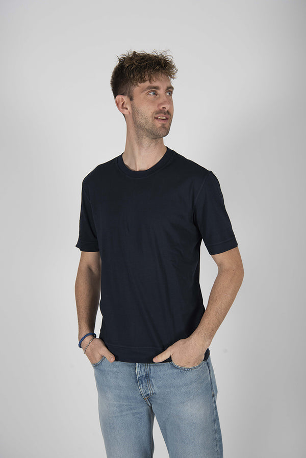 t-shirt JERSEY blu