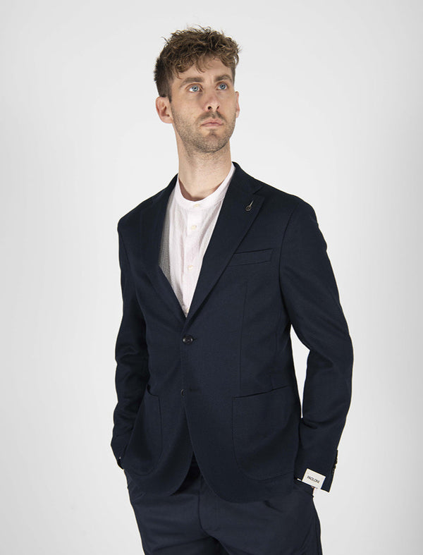 giacca DIAGONALE blu