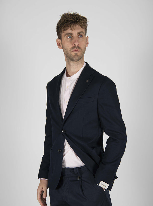 giacca DIAGONALE blu