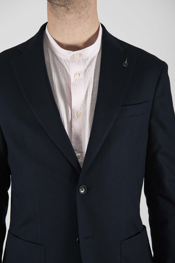 giacca DIAGONALE blu