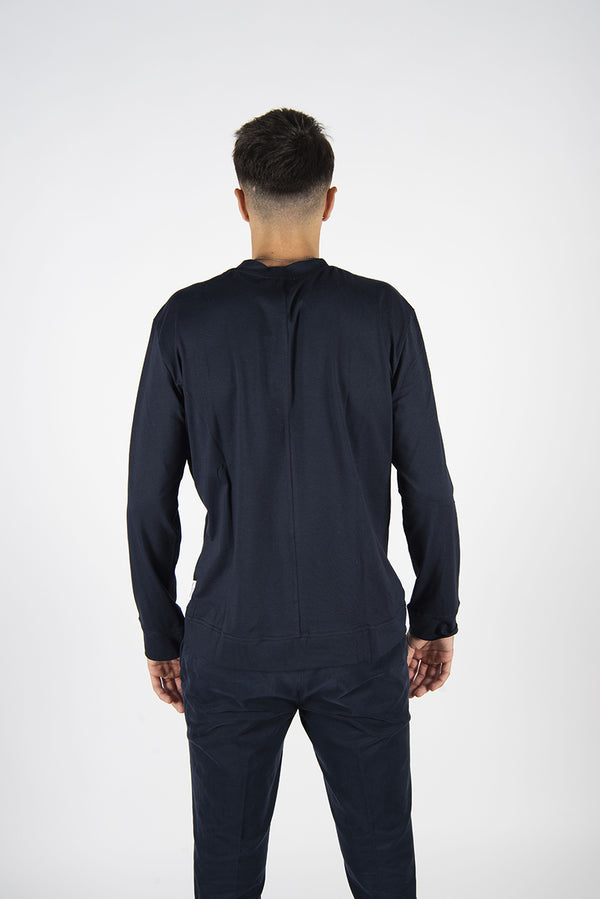 t-shirt LUNGA blu