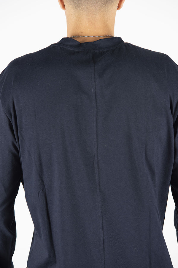 t-shirt LUNGA blu