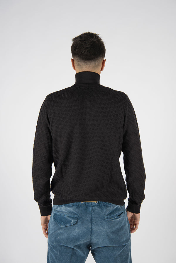 maglia DIAGONALE marrone
