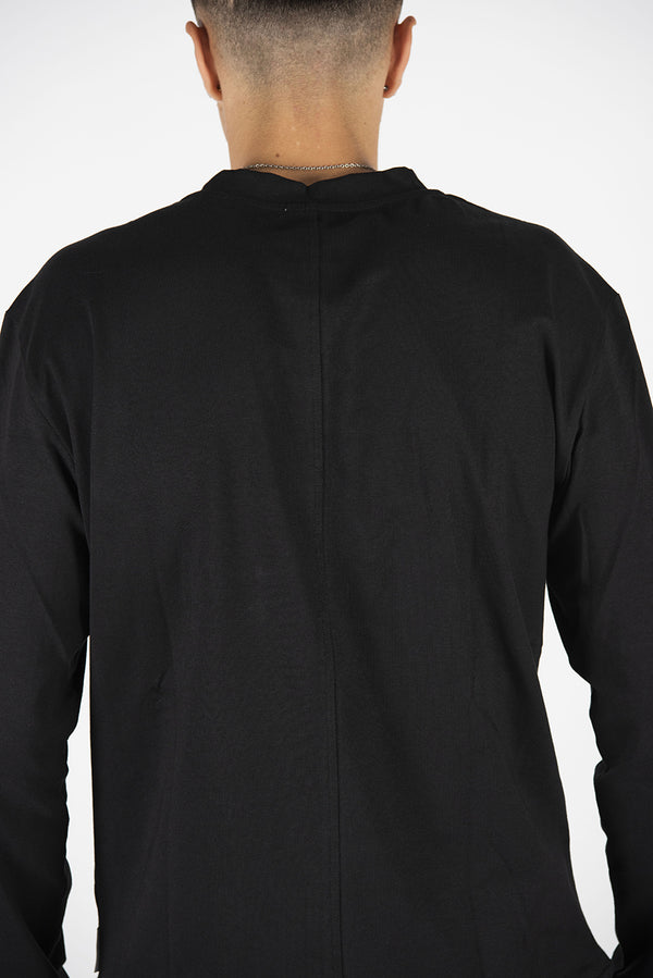 t-shirt LUNGA nero