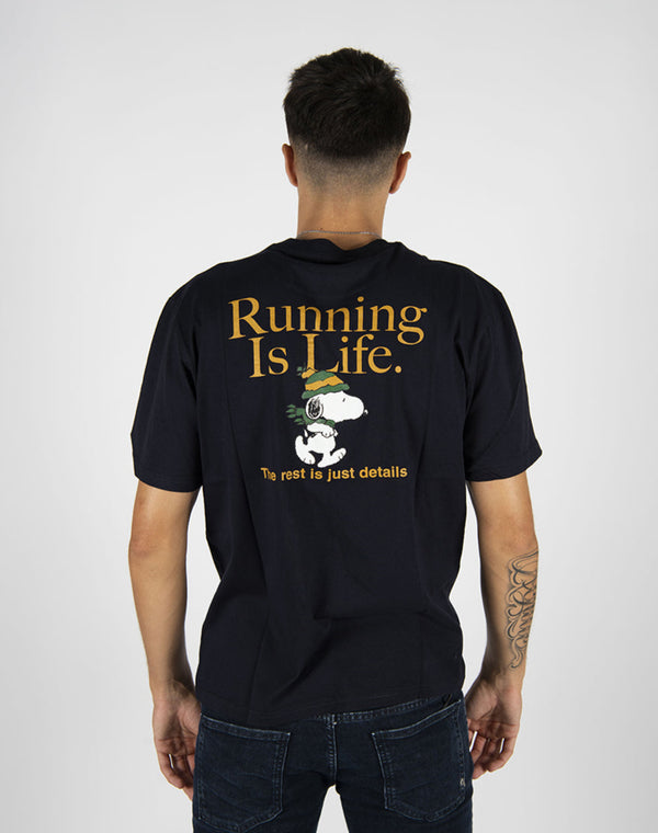 t-shirt SNOOPY blu