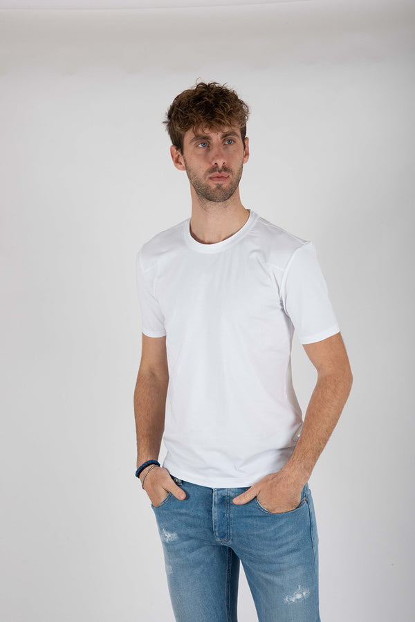 t-shirt TAGLIO VIVO bianca