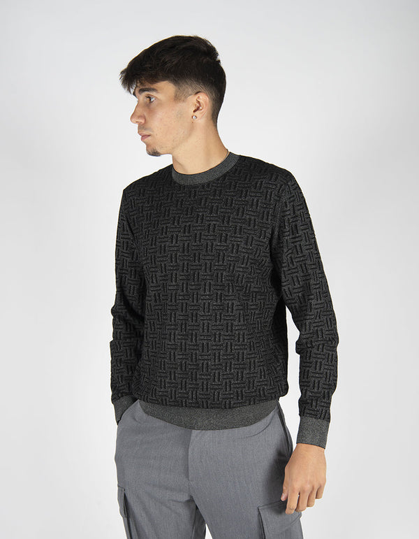 maglia SCACCHI nero