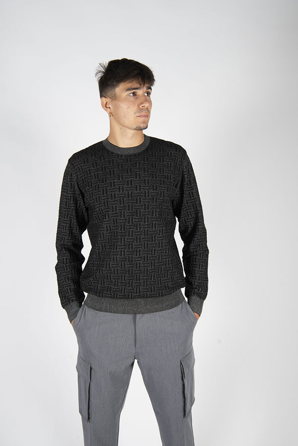 maglia SCACCHI nero