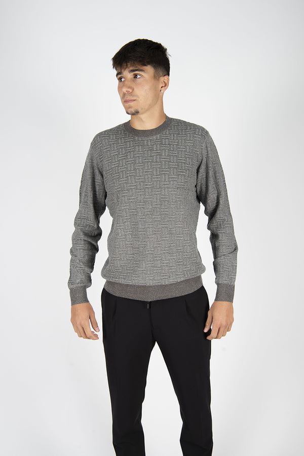 maglia SCACCHI grigio