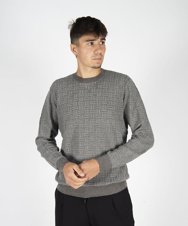 maglia SCACCHI grigio