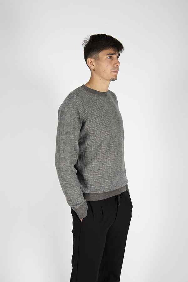 maglia SCACCHI grigio